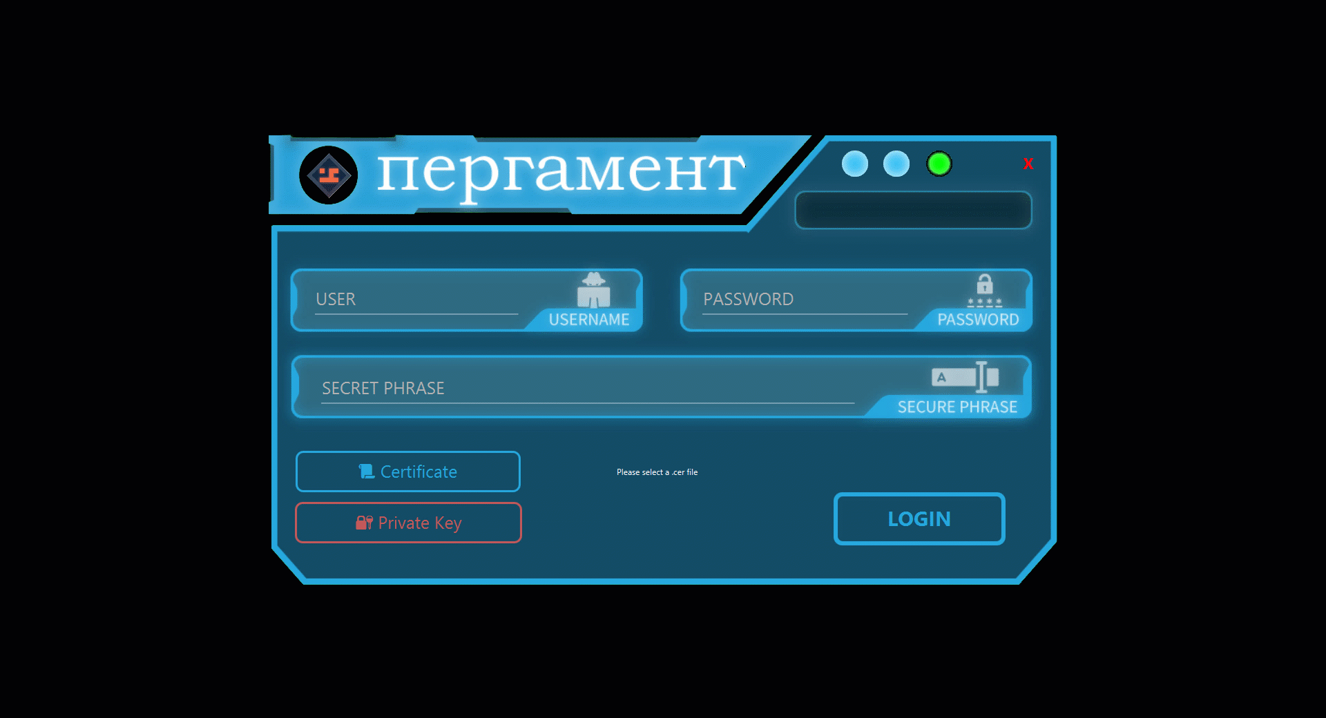 Login Interface